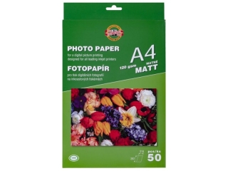 Papier fotograficzny KOH-I-NOOR matowy A4 50k. 120g