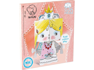 Kolorowanka CubeHead, 3D MINI, "Princess" (Ksi�niczka), Monumi WYPRZEDA�GDD