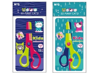 No�yczki plastikowe dla dzieci  So Many Cats, 13cm, z amortyzatorem, MG