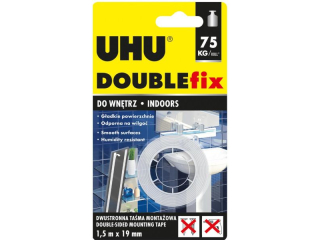 DWUSTRONNA TA�MA MONTA�OWA DO WN�TRZ EXTRA MOCNA 19MMX1, 5M BLISTER UHU