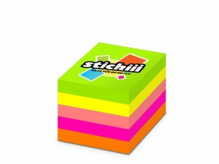 Kostka samoprzylepna 51x51 400 neon