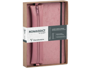 ZESTAW PREZENTOWY NOMADDICT MY.ESSENTIALS NOTES A5 W KROPKI, 96 KARTEK + PI�RNIK RӯOWY CLAIREFONTAINE
