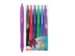 BERRY QUICK DRY GEL PEN 0, 7mm x6 mix DARK (0proc)