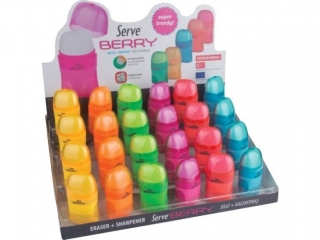 BERRY gumka + temp. 2 otw. x24 DISPLAY kolor MIX pi�trowy (0proc)