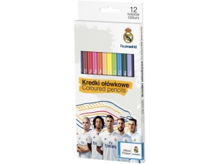 Kredki o��wkowe 12kol.-Real Madryt  [opakowanie=12szt]