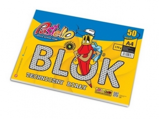 Blok techniczny A4 50k. PASTELLO 170g