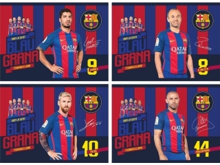 Blok rysunkowy A4 20 arkuszy FC Barcelona [opakowanie=10szt]