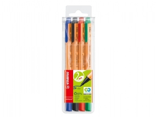 Cienkopis STABILO GREENpoint etui z zawieszk� 4 szt. 6088/4 [opakowanie=5szt]