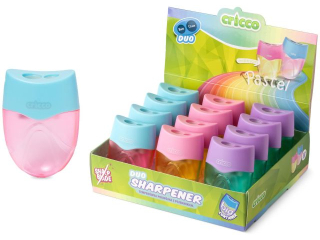 TEMPER�WKA PODW�JNA OWALNA CRICCO Z POJE MNIKIEM, PASTEL [opakowanie=12szt]