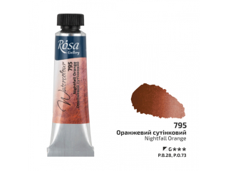 ROSA GALLERY FARBA  AKWARELOWA  NIGHTFALL ORANGE 795 10 ML TUBA [opakowanie=4szt]