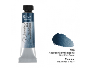 ROSA GALLERY FARBA  AKWARELOWA NIGHTFALL AZURE 796 10 ML TUBA [opakowanie=4szt]
