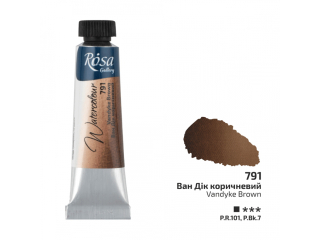 ROSA GALLERY FARBA  AKWARELOWA VAN DYKE BROWN 791 10 ML TUBA [opakowanie=4szt]