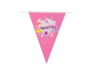 Flagi ozdobne BENIAMIN 10 szt. na sznurku ( 2,5-3 m )KR�LEWN