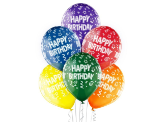 Balony  BN06-268 - Happy Birthday - op. 6 szt