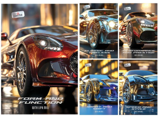 Zeszyt A4 Cars, 40k, kratka, Mar Mar | Produkt dost�pnny w II po�owie czerwca [opakowanie=10szt]