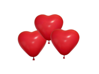 *Balony serca czerwone CR11 1op.100