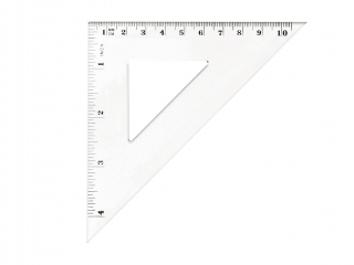 Ekierka r�wnoramienna TETIS 10,5 cm