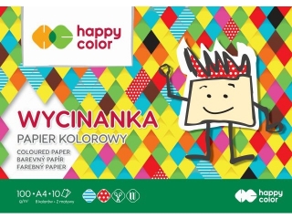 Blok Wycinanka  A4 10k. HAPPY COLOR 100g