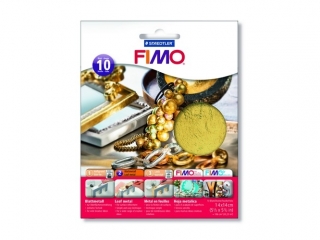Arkusze metaliczne FIMO, z�ote, 10 ark., Staedtler [opakowanie=5szt]