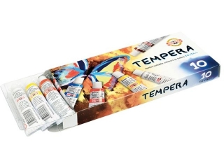 Farby tempery KOH-I-NOOR 10 kolor�w 16ml