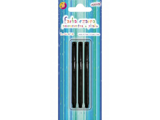Farba permanentna FPP-2348 w pisaku, czarna, blist. 3szt., rozm. 0, 7mm, 1, 5mm, 2mm