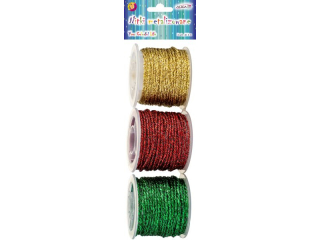 Nitki metalizowane NIT-2294 d�. 3m, op. zawiera 3 kolory