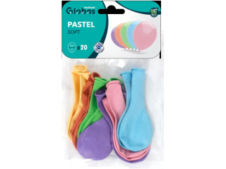 Balony BAL30-20S macaron, mix kolor�w, rozm. 30cm, op. 20szt.