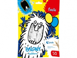 BALONY 12" METAL BIA�Y Fiorello 50 szt.