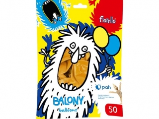BALONY 12" METAL Z�OTY Fiorello 50 szt.