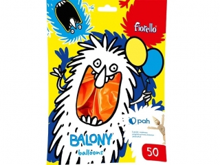 BALONY 12" METAL POMARA�CZOWY Fiorello 50 szt.