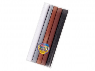 Bibu�a MINI 25x200 cm mix ODCIENI ZIEMI 5 kolor�w PAS-6802
