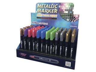 Marker permanentny ARTLINE SUPREME METALIC - mix [opakowanie=108szt]
