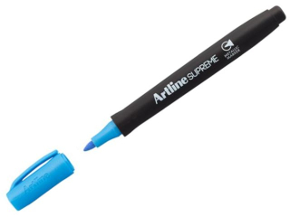 Marker permanentny ARTLINE SUPREME METALIC - niebieski metaliczny [opakowanie=12szt]