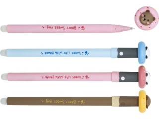 D�ugopis wymazywalny Soft Animals Misie, 0, 7mm, niebieski, MG