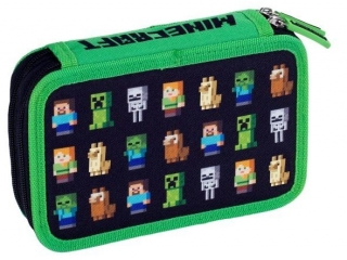 Pi�rnik podw�jny bez wyposa�enia, 2 klapki, MINECRAFT