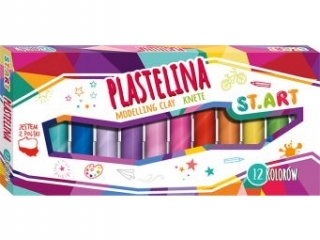 Plastelina 12 kolor�w 15 g [opakowanie=10szt]