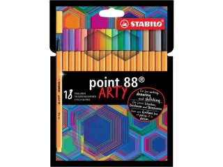 Cienkopis STABILO point 88 etui 18 szt. ARTY 8818/1-20 [opakowanie=6szt]