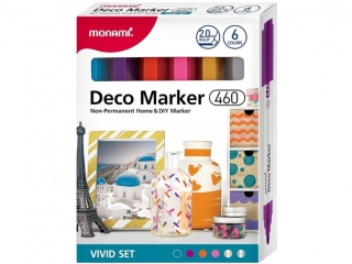 Marker Dekoracyjny Deco Marker 460 - zestaw 6 kolor�w intensywnych ko�c�wka B