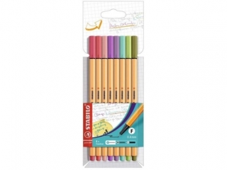 Cienkopis STABILO Point 88 - etui kartonowe  8szt. Nowe kolory