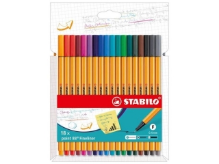 Cienkopis STABILO point 88 etui kartonowe 18 szt. 8818-4 [opakowanie=10szt]