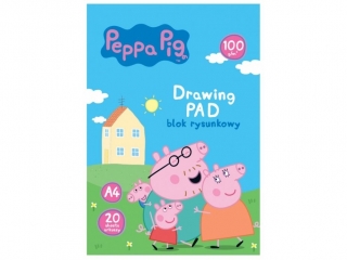 Blok rysunkowy PEPPA PIG A4 100g 20 ark [opakowanie=10szt]