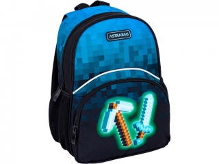 Plecak 30cm (12") ASTRABAG dzieci�cy wycieczkowy BLUE PIXEL, AK300