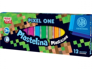 Plastelina Pixel One Astra Kids 12 kolor�w [opakowanie=6szt] (CEN+4%)