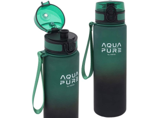 Bidon AQUA PURE by ASTRA 600 ml - green/black  [opakowanie=12szt]