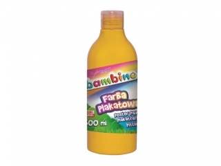 Farba plakatowa w butelce ��ta 500 ml ZWIERZAKI UCZNIAKI