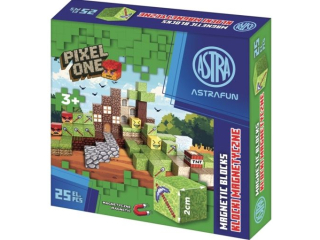 Zestaw klock�w�magnetycznych ASTRAFUN PIXEL ONE FARMA - 25 szt. [opakowanie=12szt]