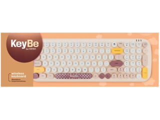Klawiatura bezprzewodowa KEYBE by ASTRA CANDY COFFEE [opakowanie=10szt]