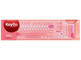Klawiatura bezprzewodowa KEYBE by ASTRA LOVELY PINK [opakowanie=10szt]
