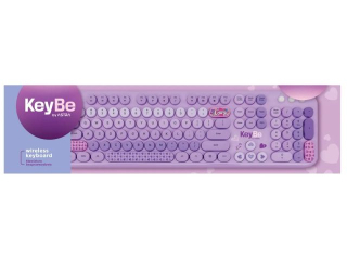 Klawiatura bezprzewodowa KEYBE by ASTRA LOVELY LAVENDER [opakowanie=10szt]