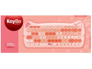 Klawiatura bezprzewodowa KEYBE by ASTRA KITTY PINK [opakowanie=20szt]